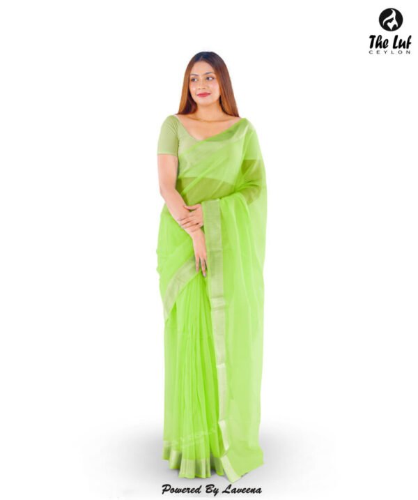 Organza Saree - 7038A - Image 3