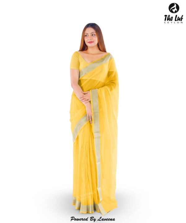 Organza Saree - 7038B - Image 2