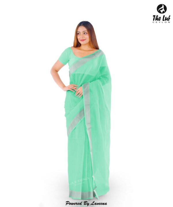 Organza Saree - 7038C - Image 2