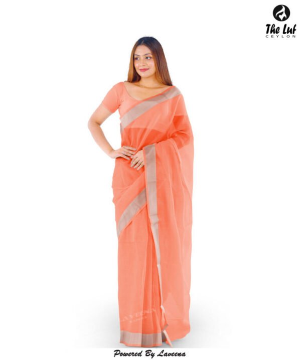 Organza Saree - 7038D - Image 3