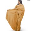 Silk Crape Plain Saree - 404 - Image 2