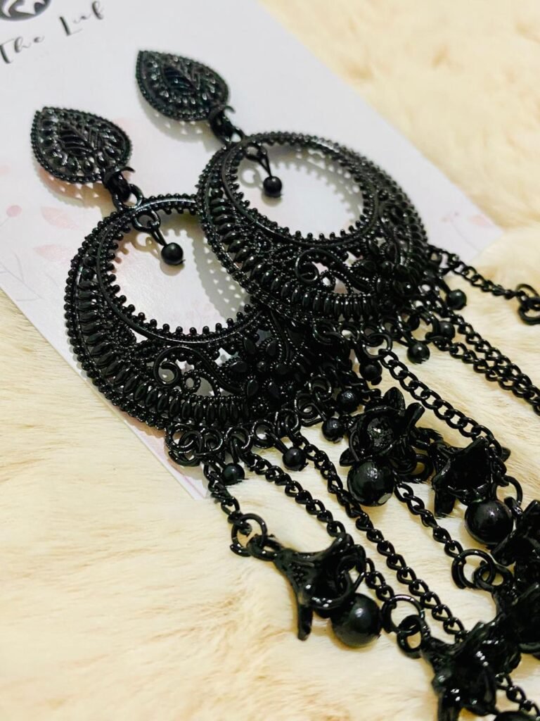 Peacock Paradise Hoops – L0005