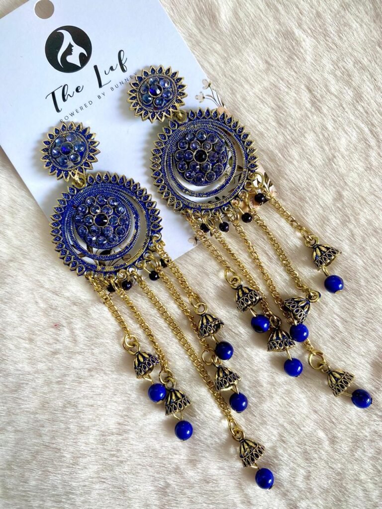 Peacock Paradise Hoops – L0018