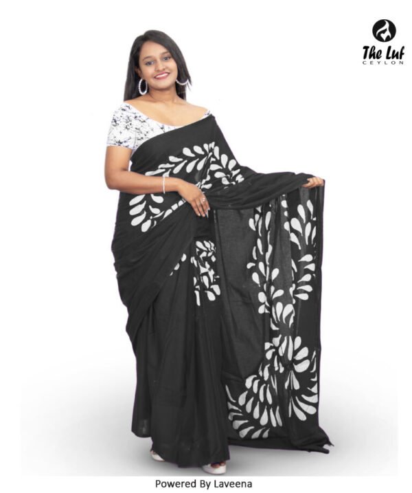 Batik Saree Sri Lanka - 919E - Image 2