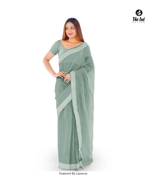 Organza Cotton Saree - 7091F