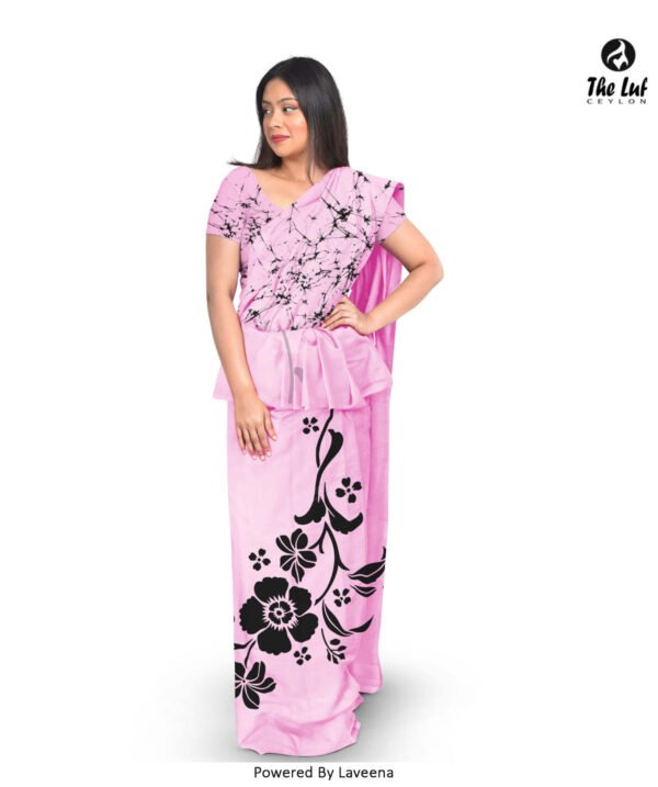 Cotton Saree - 807PBLK - Image 2