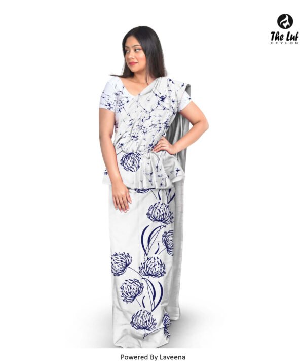 Cotton Saree - 810WBL - Image 2