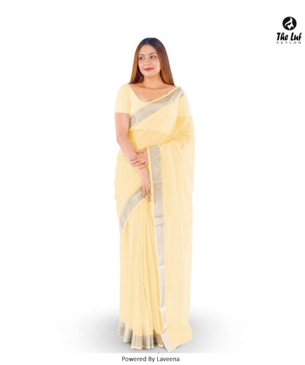 Organza Cotton Saree - 7190K